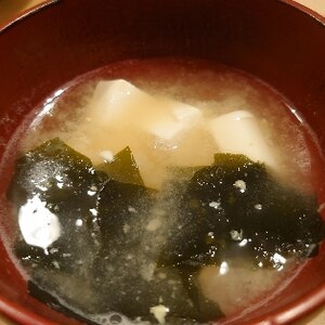 豆腐のコンソメ味噌汁